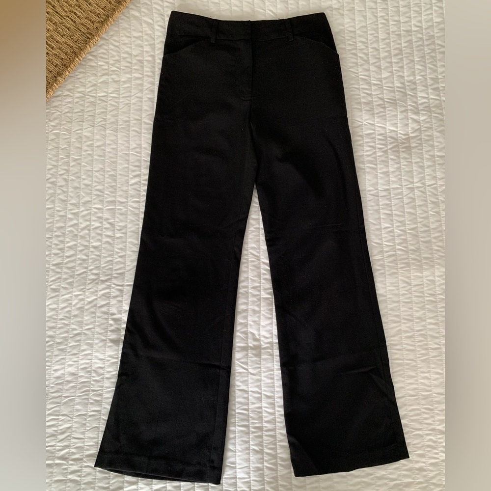 Amy Byer Dress Pants Girls Size 12 Classic Black Wide-Leg Trousers